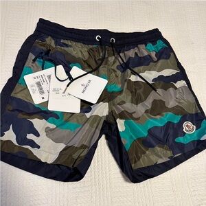 Moncler swim shorts. Unworn, NWT, plus original receipt!